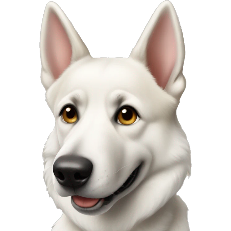 White German Shepard mixed with huskey emoji