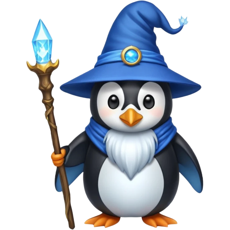 Penguin Wizard emoji