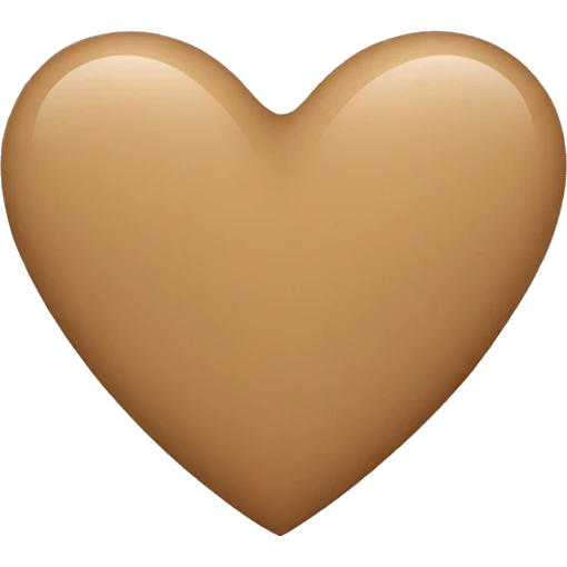 A light brown heart emoji