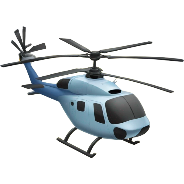 A bird on a helicopter emoji