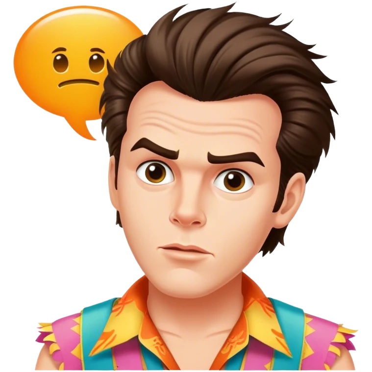 Ace ventura with a Speech bubble saying the word FABIAAAN emoji