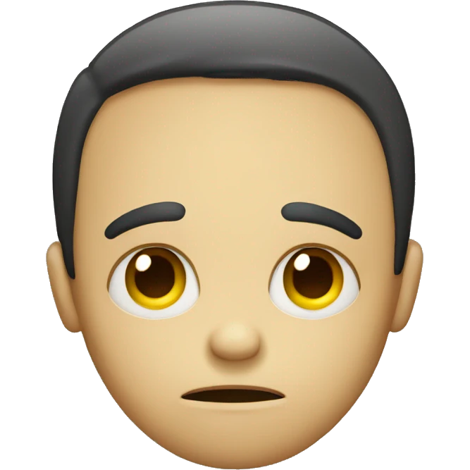 Sad face emoji