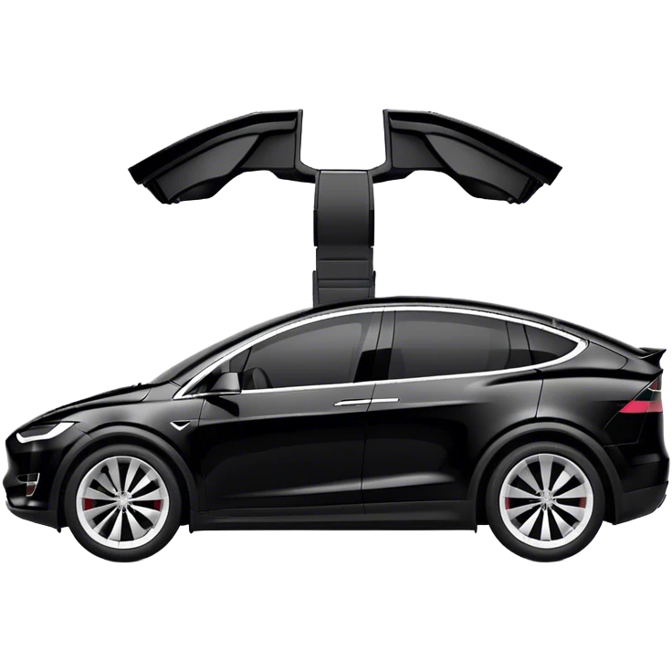 Tesla Model X - Tesla (Model Year: 2022) (Iconic colour: Black) emoji