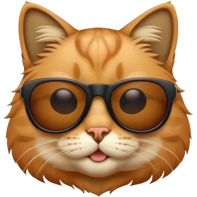 Cat wearing sunglasses emoji