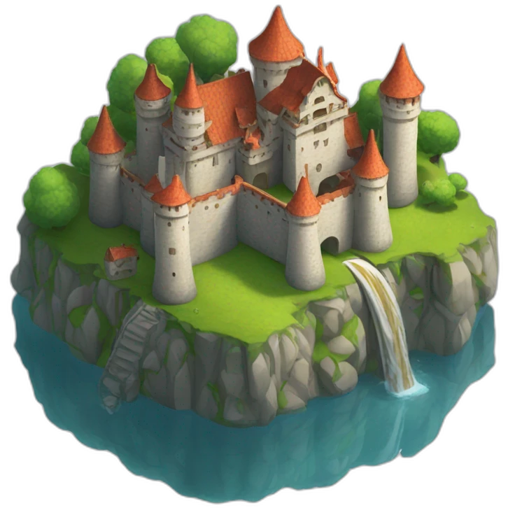 Aincrad floating castle emoji