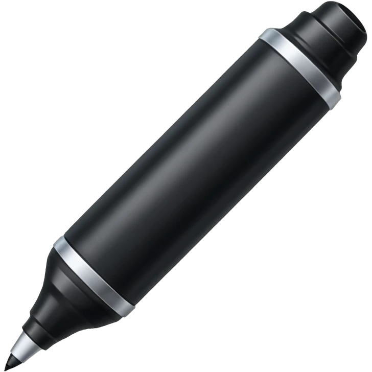 a black bold marker like a sharpie emoji
