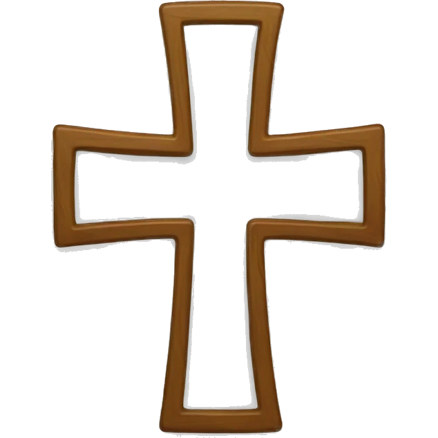 One singular cross emoji