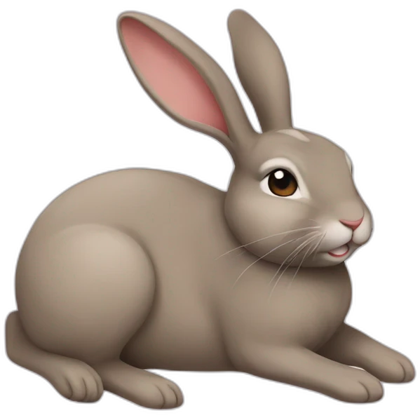 Lapin sur une Lapine emoji