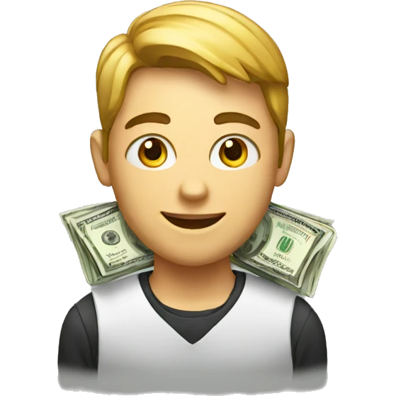 A student with money emoji