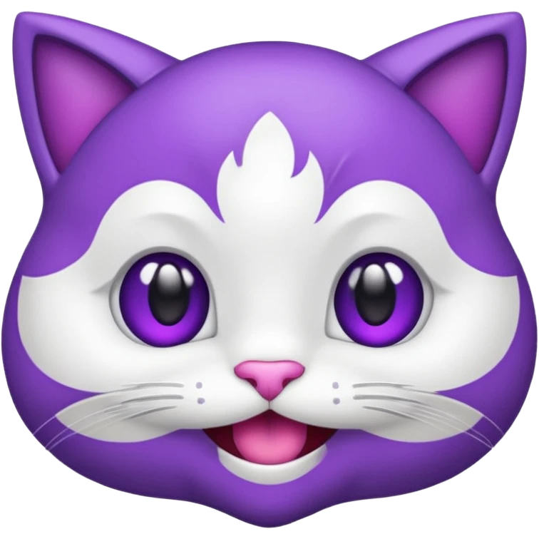 faça um gatinho roxo de emoji igual esse 🐈 so que roxo emoji
