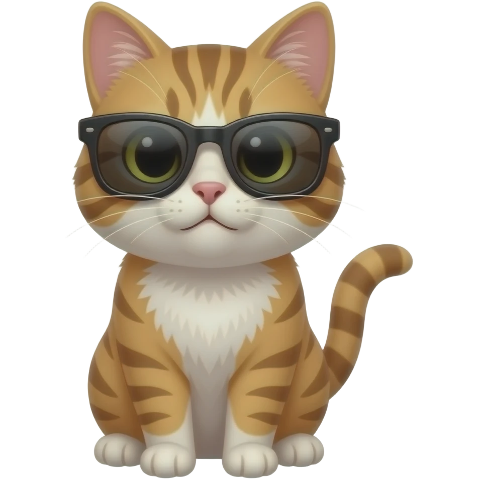 Cat wearing sunglasses emoji