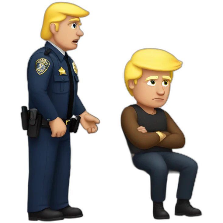 trump-getting-arrested emoji