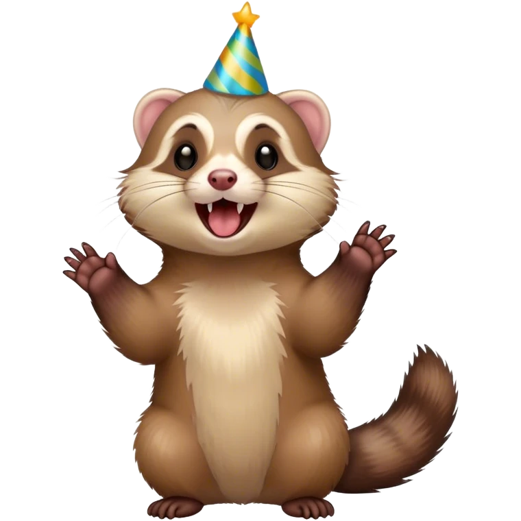 ferret singing happy birthday  emoji
