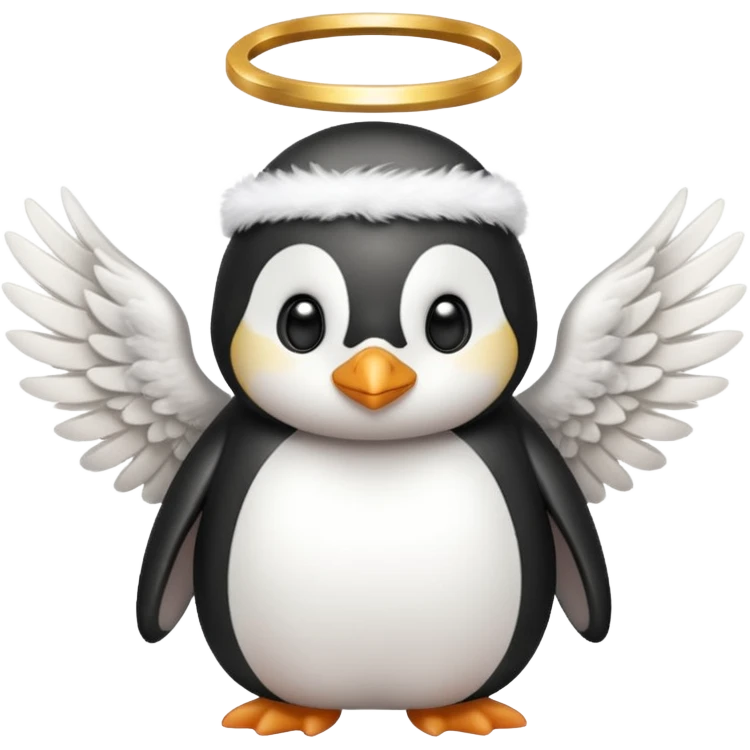 penguin angel emoji