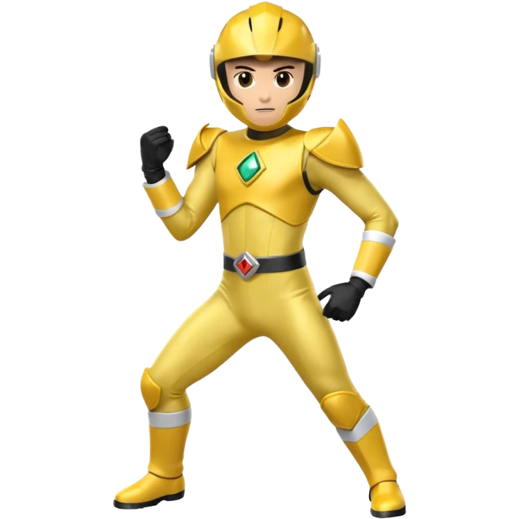 Power ranger yellow emoji