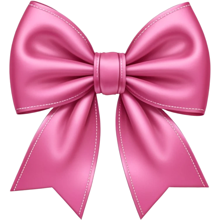 Pink preppy bow emoji