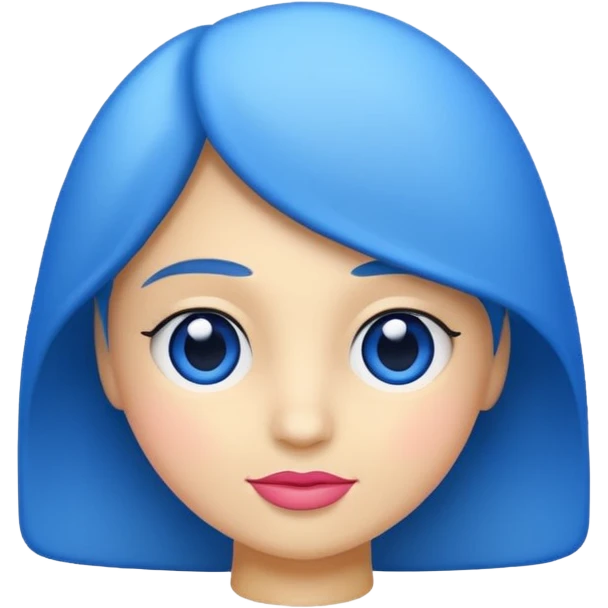 Rosa azul emoji