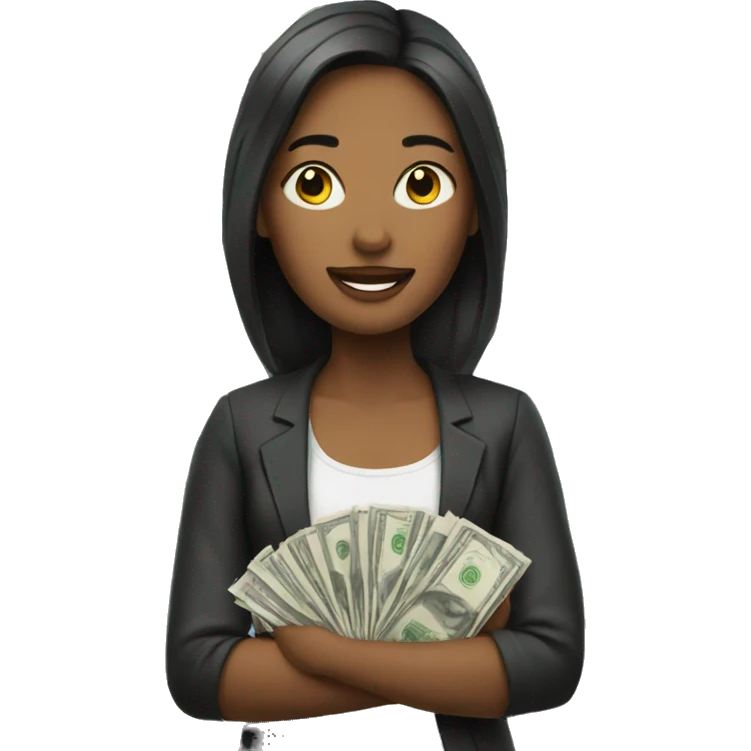 woman with money emoji