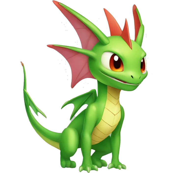 Full body cute edgy shiny colorful Fairy-Flygon-Scyther-grovyle emoji