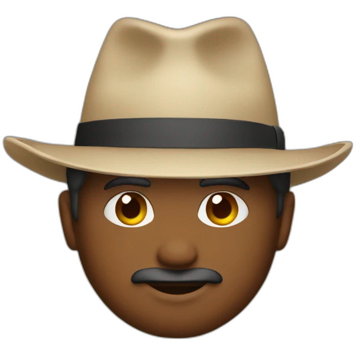 Man with hat emoji