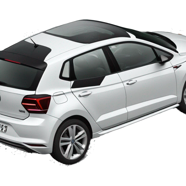 volkswagen polo 2020 r line white from the side emoji