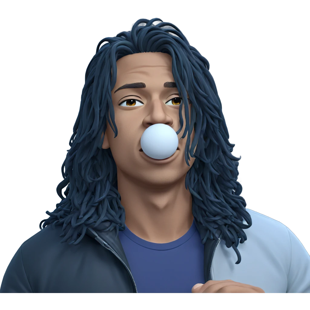 meditating young man in jacket emoji