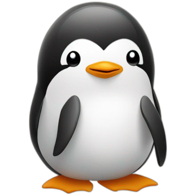 Penguin z papierosem emoji
