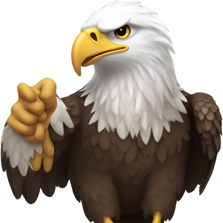 Eagle sucking thumb emoji