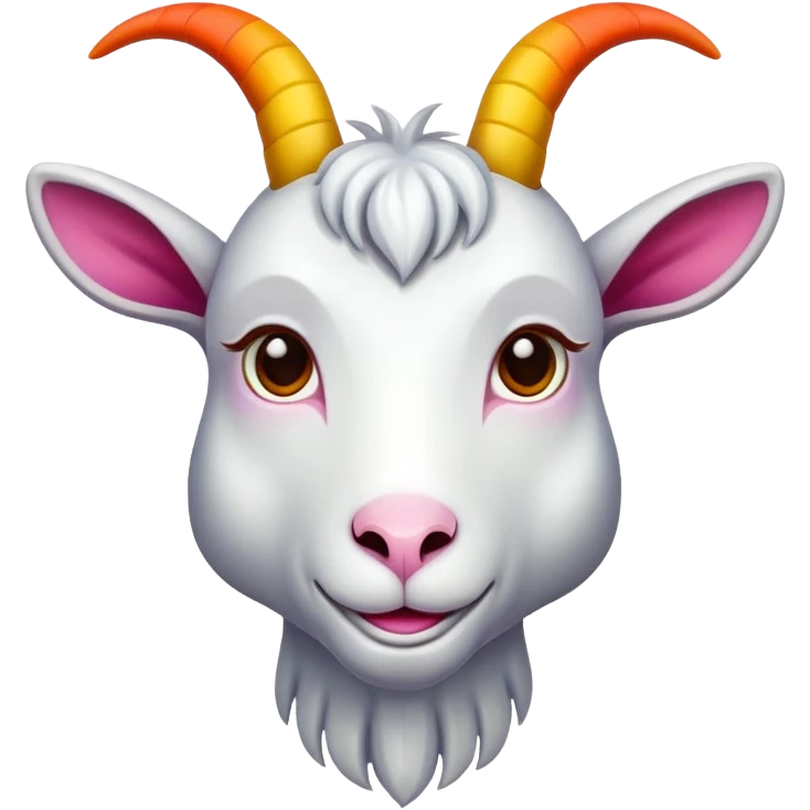 Make a Message with colorful Message is GOAT emoji