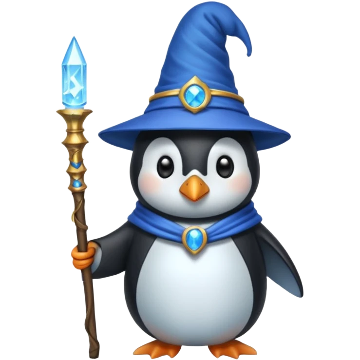Penguin Wizard emoji