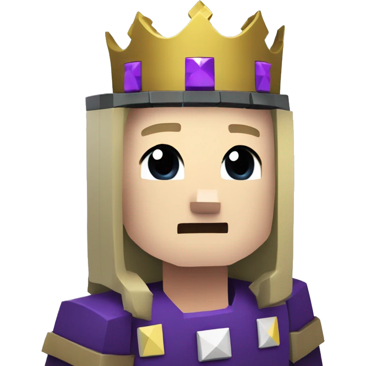 ethelmc minecraft server, E as logo with purple background and a crown emoji