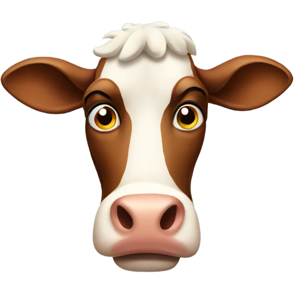 Annoyed cow emoji
