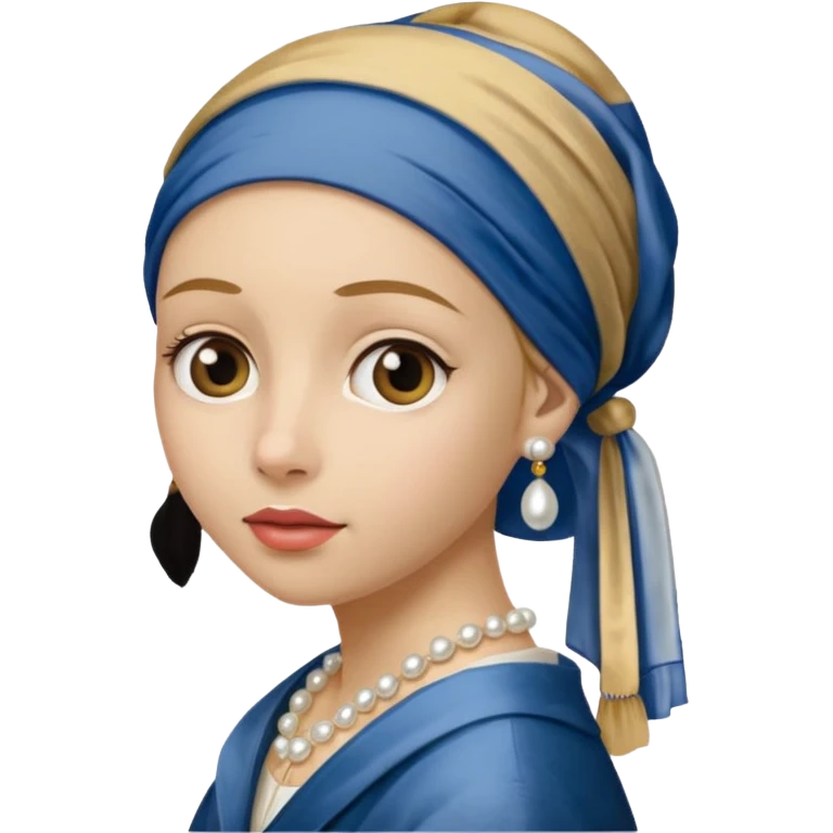 Girl with a Pearl Earring painting emoji