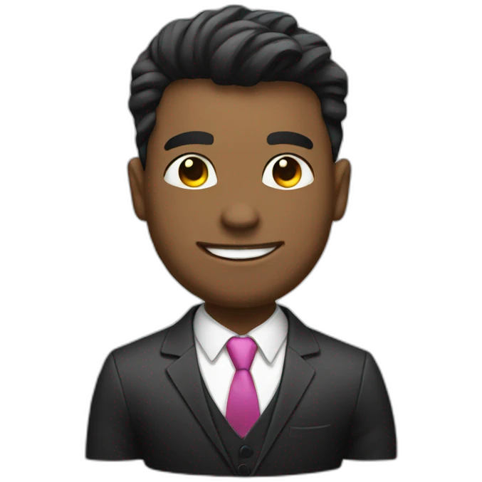 Bodybuilder in suit emoji