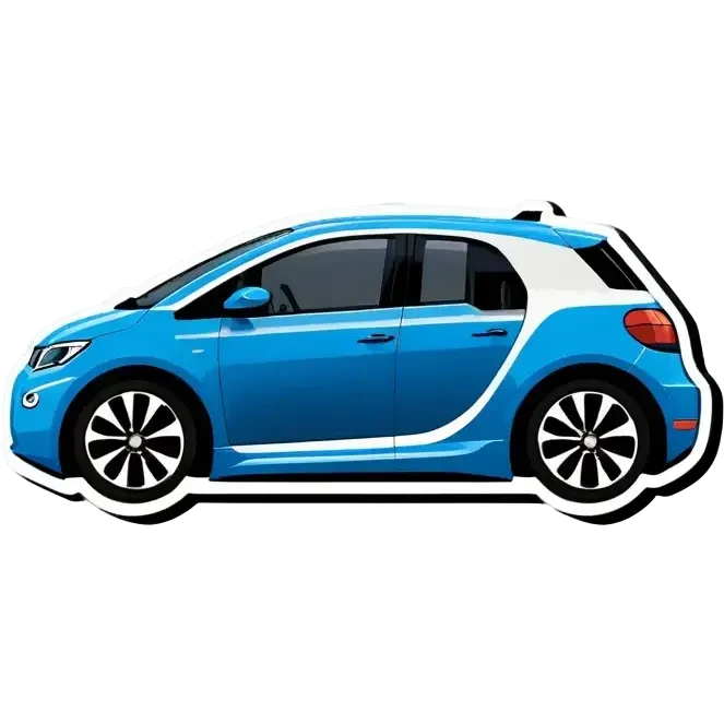 Blaue ladesäule für Elektroautos emoji