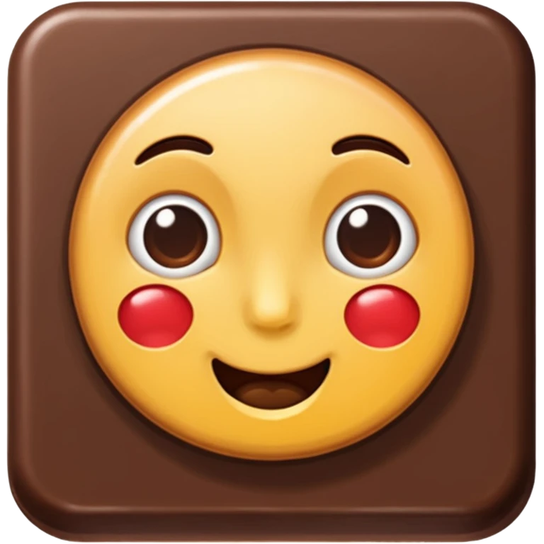 Chocolate piece emoji