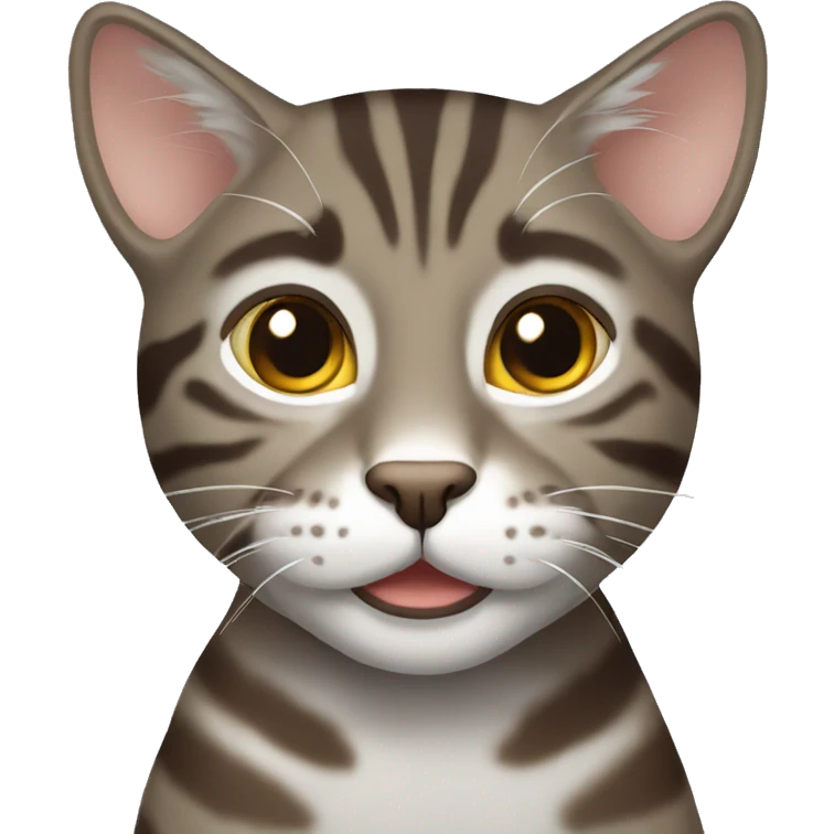 Male brown grey Tabby  emoji