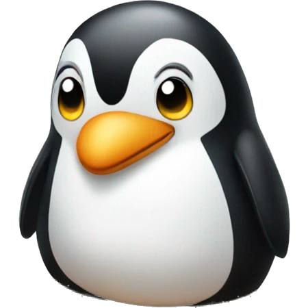 Penguin sitting on a playground swing emoji