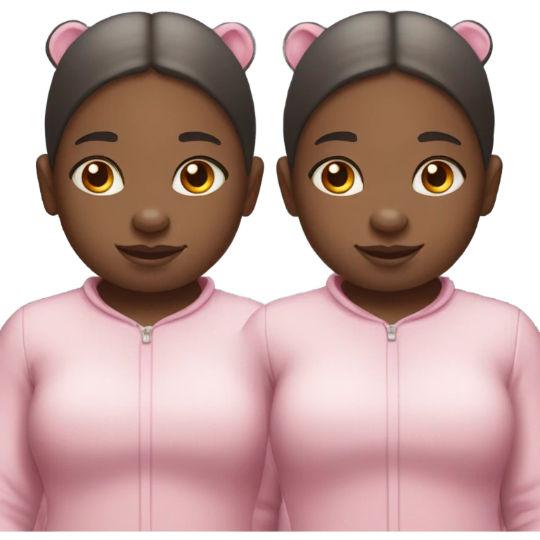 Twin girl hippos  emoji