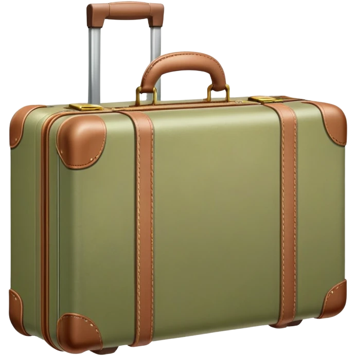 Pastel light olive suitcase emoji