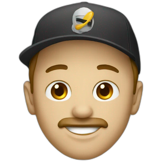 Man mask cap emoji