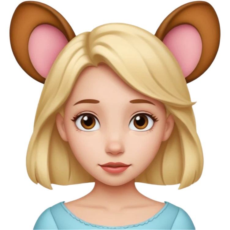Girl with Disney ears  emoji