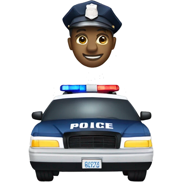 Police Car in Los Angeles style emoji