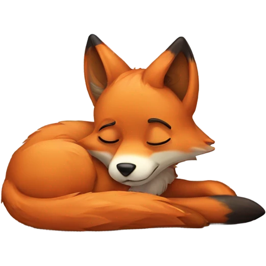 Tired fox emoji