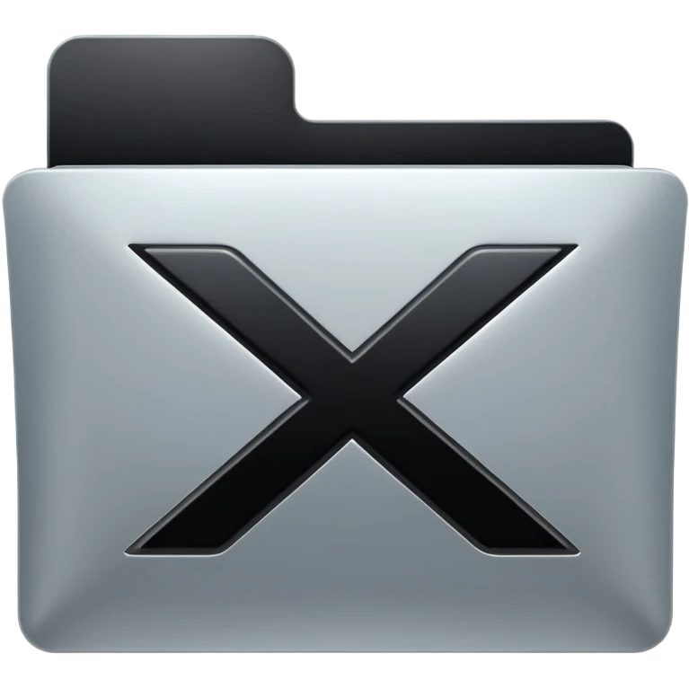 Document file icon with large black “X” over it emoji