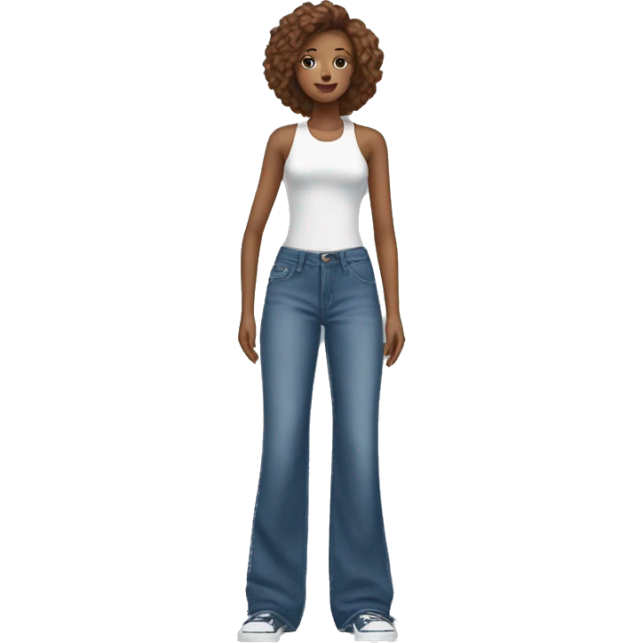 Long Wideleg jeans emoji