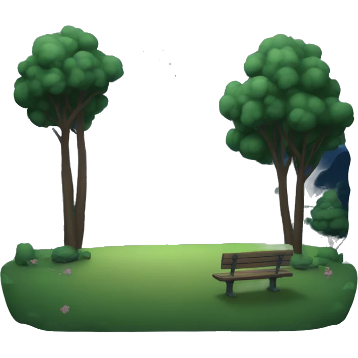 the park in the night emoji