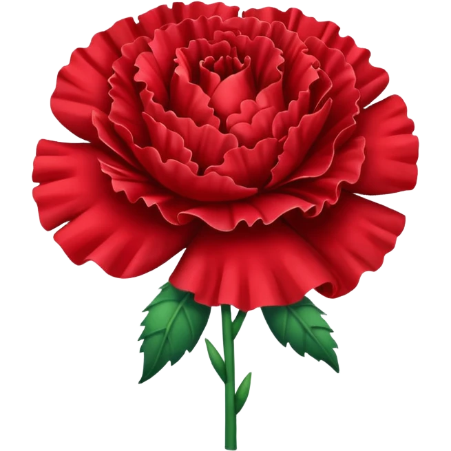 Red carnation emoji