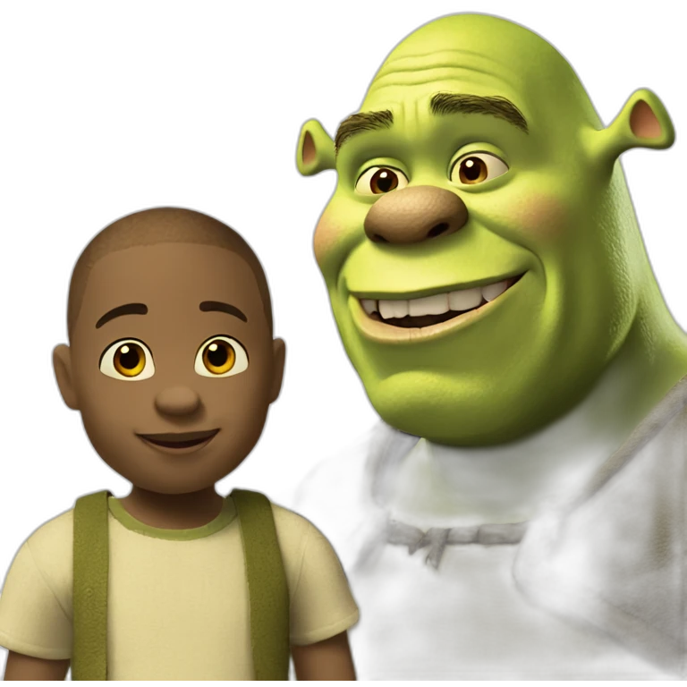 Shrek with tchoupi emoji