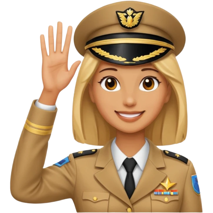 woman salute emoji